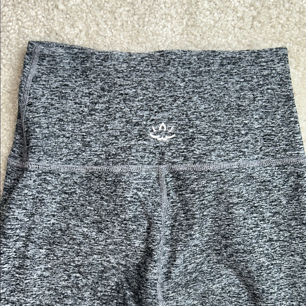 Beyond Yoga Black Heather Spacedye High-Waisted Leggings